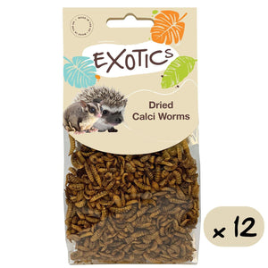 Natures Grub 12 x 50g Bag Exotics Dried Calci Worms