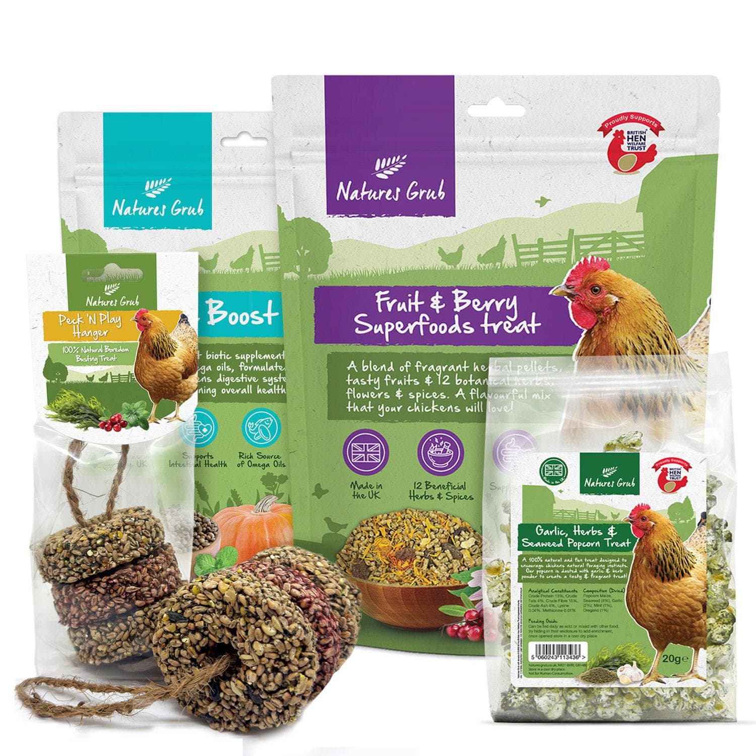 Food, Treats & Pecking Blocks For Chickens | Natures Grub