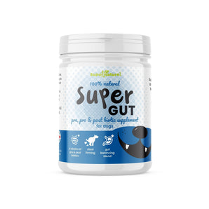 Natural Supplements 150g Super Gut Pre, Pro & Post Biotic Supplement  for Dogs