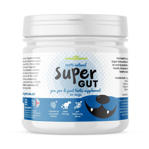 Natural Supplements 500g Super Gut Pre, Pro & Post Biotic Supplement  for Dogs
