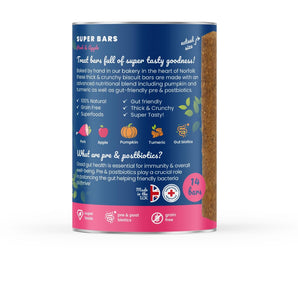 Natural Treats Super Bars - Pork & Apple Baked Treat Bars for Dogs 400g