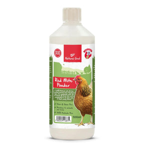 Natures Grub 500ml Puffer Bottle Red Mite Powder