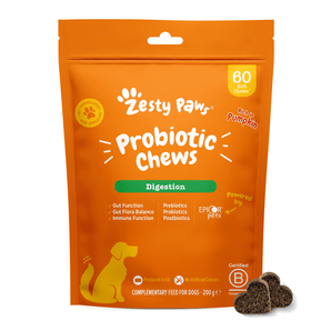 Natures Grub 60 Chews Zesty Paws Probiotic Chews - Pumpkin
