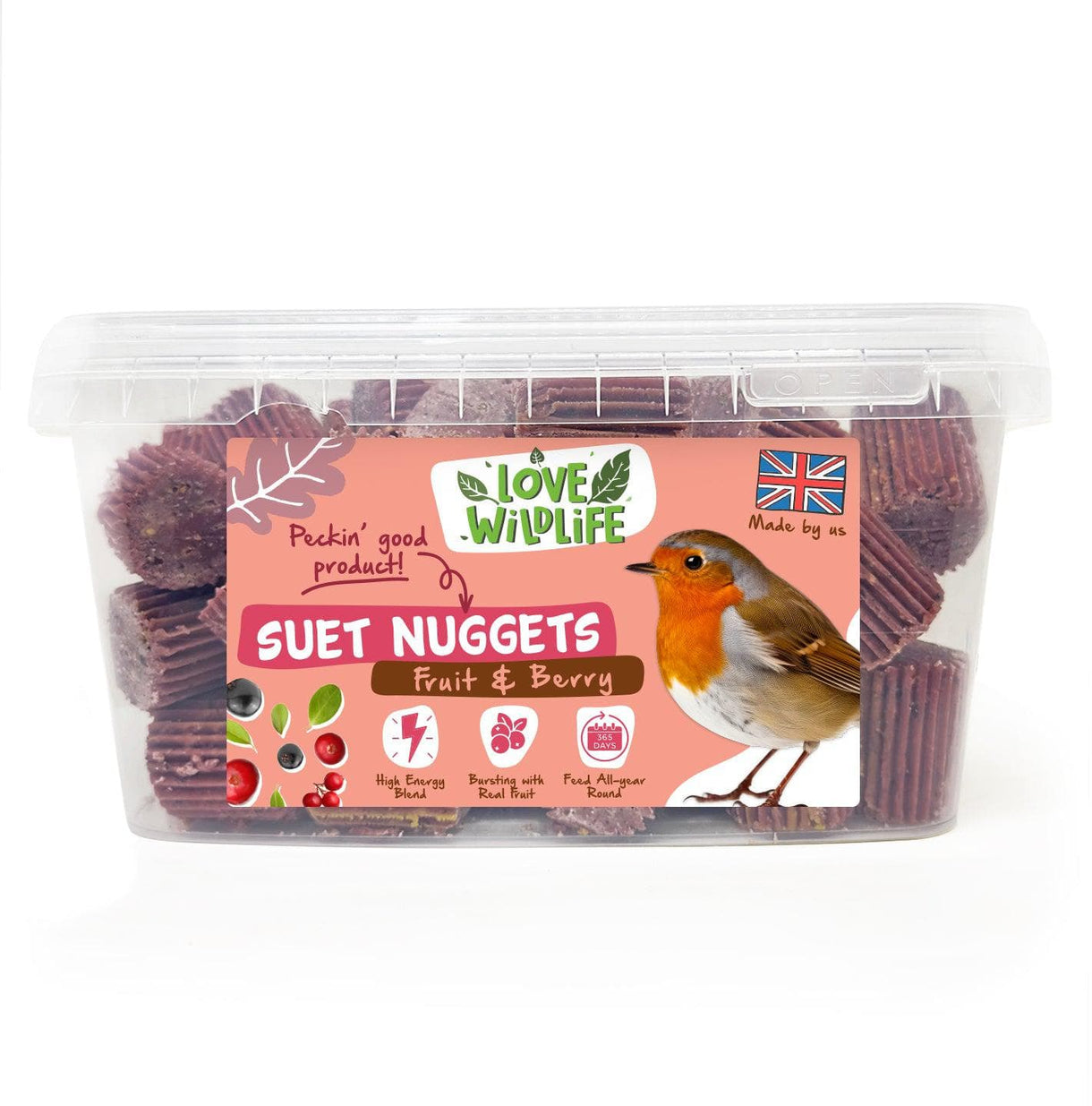 Love Wildlife Fruit & Berry Suet Nuggets 2kg Natures Grub