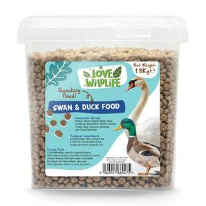 Natures Grub Love Wildlife Swan & Duck Food 1.8kg Bucket