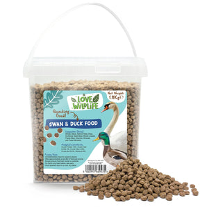 Natures Grub Love Wildlife Swan & Duck Food 1.8kg Bucket