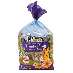 Natures Grub Natural Nibbles Canadian Timothy Hay with Marigold & Cornflower 500g