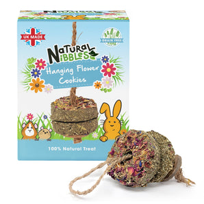 Natures Grub Natural Nibbles Hanging Flower Cookies 80g
