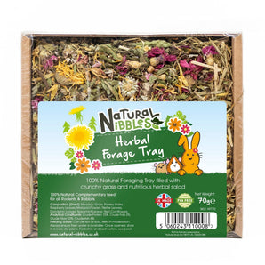 Natures Grub Natural Nibbles Herbal Forage Tray 70g
