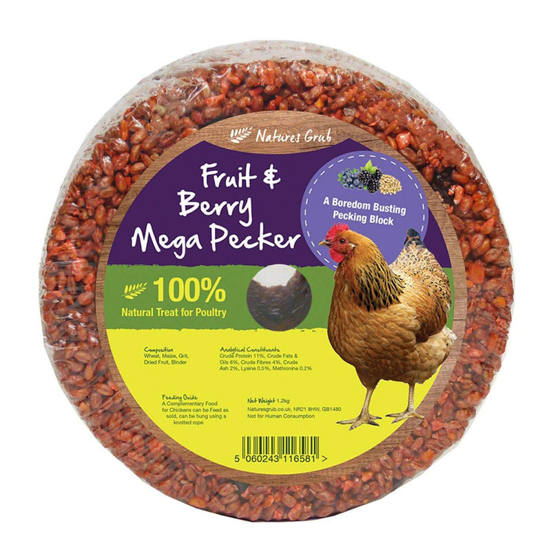 Natures Grub 1.2kg Mega Pecker Fruit & Berry Mega Pecker