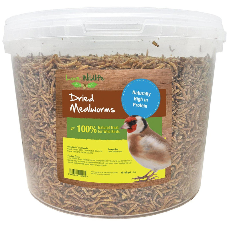 Natures Grub 10ltr Bucket (1.5kg) Dried Mealworms