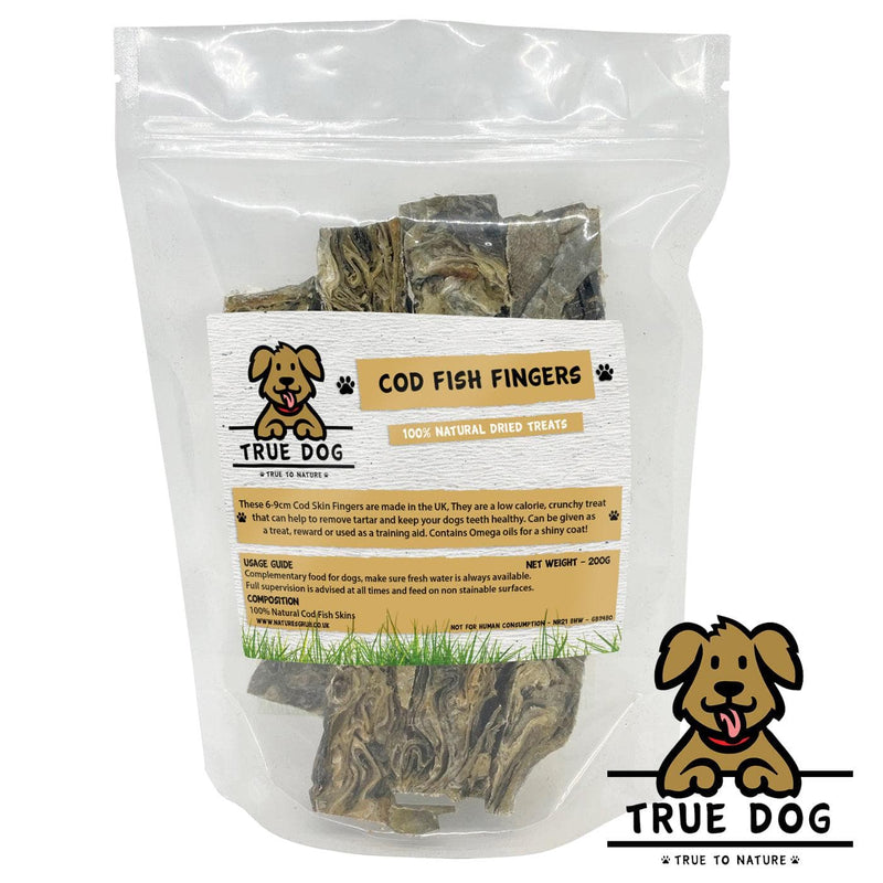 Natures Grub 200g Pouch True Dog - Fish Fingers