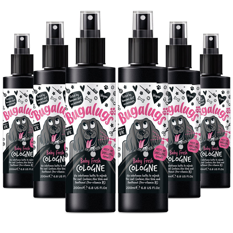 Natures Grub 200ml x 6 Bugalugs Baby Fresh Dog Cologne Spray