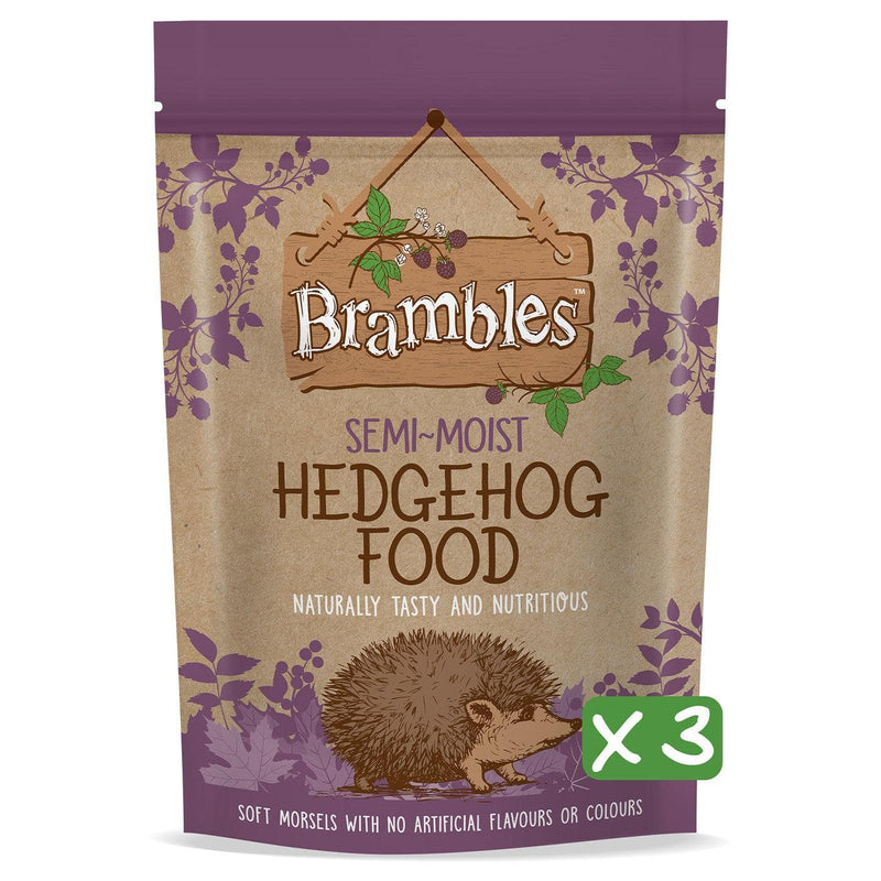 Natures Grub 3 x 850g Brambles Semi-Moist Hedgehog Food