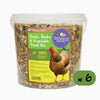 Natures Grub 6 x 1.2kg Bucket Garlic, Herbs & Vegetable Treat Mix