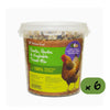 Natures Grub 6 x 600g Tub Garlic, Herbs & Vegetable Treat Mix