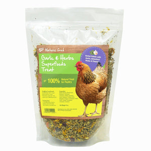 Natures Grub 600g Pouch Garlic & Herb Superfoods Treat