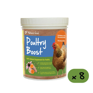 Natures Grub 8 x 400g Tub Poultry Boost - Herbal Tonic