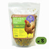 Natures Grub 8 x 600g Pouch Garlic & Herb Superfoods Treat