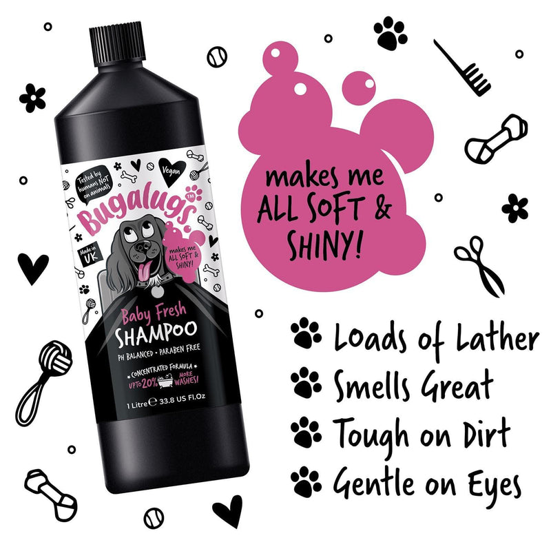 Bugalugs Baby Fresh Dog Shampoo Dog Grooming Natures Grub